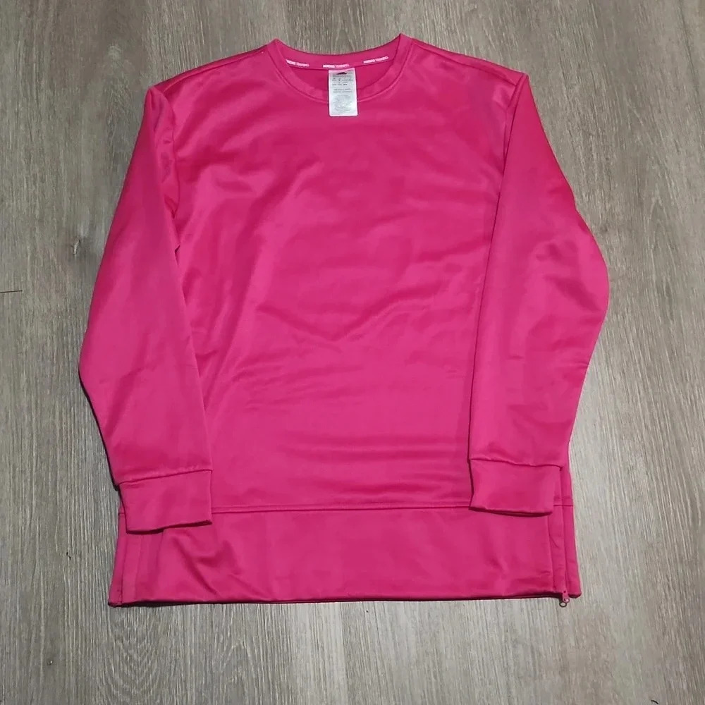 Vibrant Pink Boxy Sweatshirt with Relaxed Fit